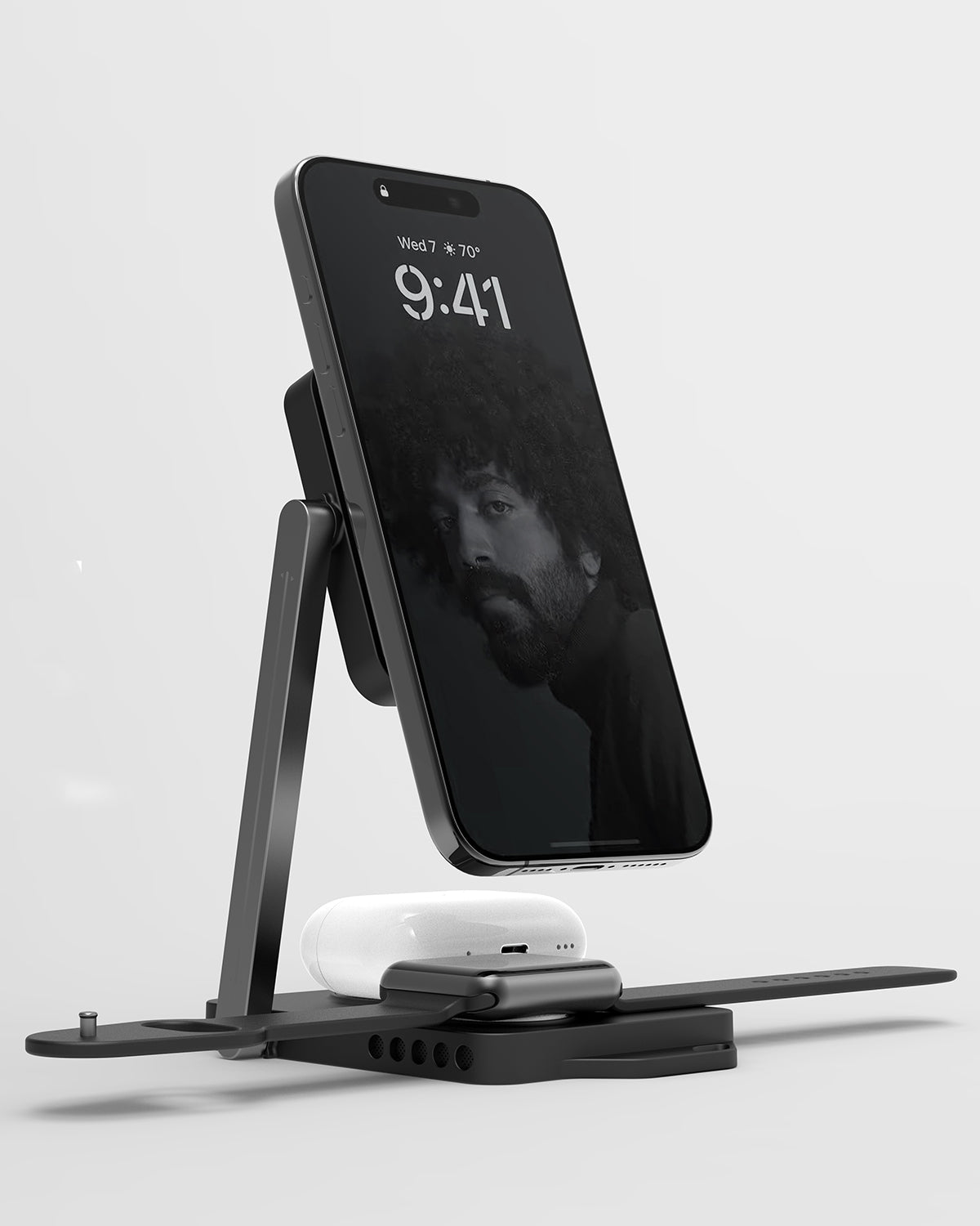 Foldable Stand for MagSafe Charger, Adjustable IPhone 12 Wireless Charger  Stand