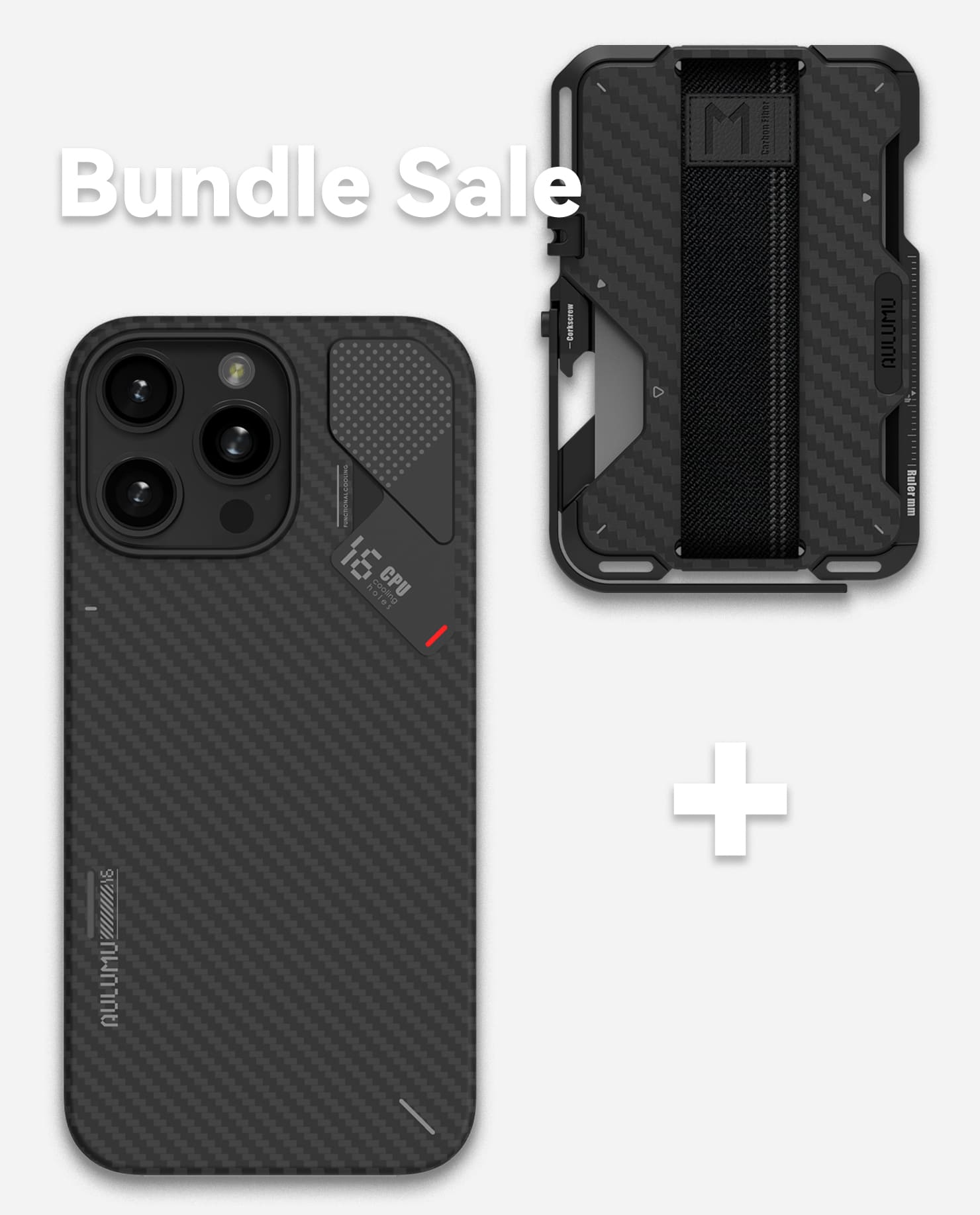A16 Aramid Fiber Case & G03 Carbon Fiber Cover Wallet